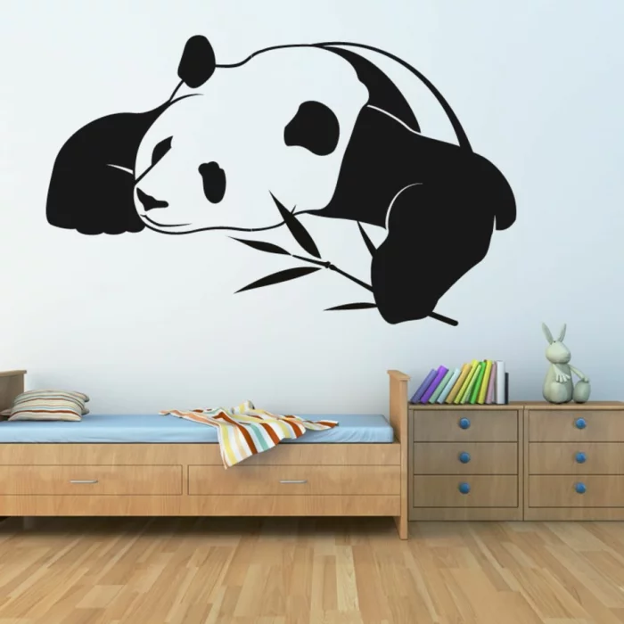 wandtattoos panda niedlich kinderzimmer wandgestaltung ideen