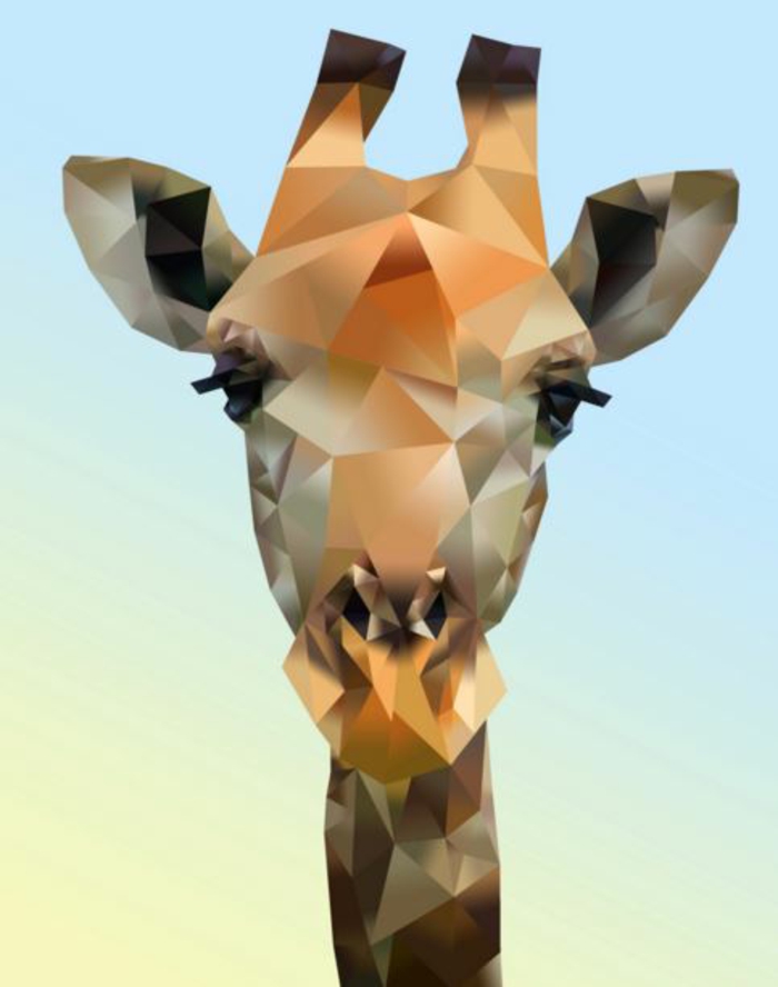 wohntrends wohnideen einrichtungsideen lowpoly girafe