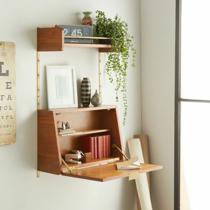 Büromöbel Klappschreibtisch Holz kleines Home Office