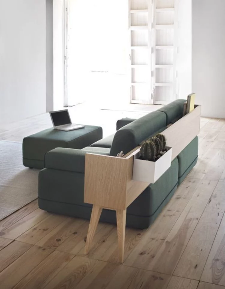 Designer Möbel online Wohnzimmermöbel Sofa dunkelgrün