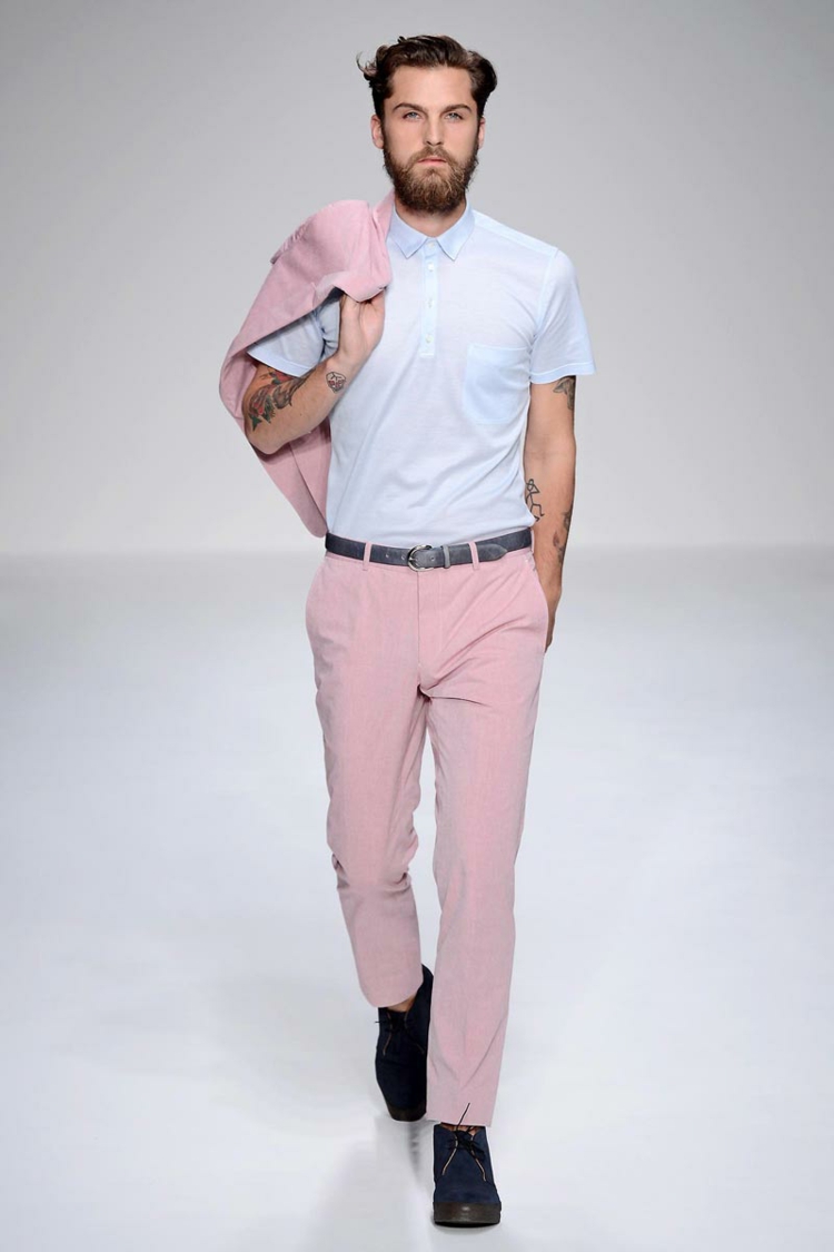 Herren Hosen Trends moderne Hosen aktuelle Männermode rosa Männerhose