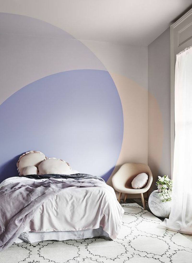 Inneneinrichtung planen Schlafzimmer Möbel Wandfarben kombinieren