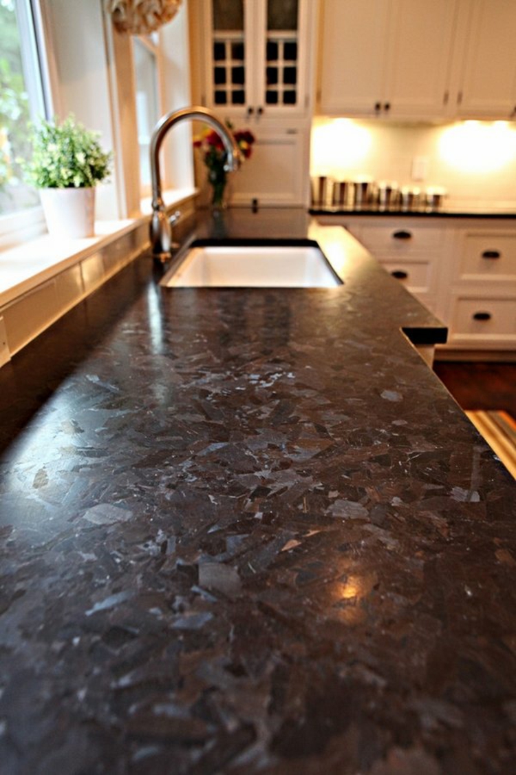 Küchenarbeitsplatte Granit Spüle Küchengestaltung Ideen