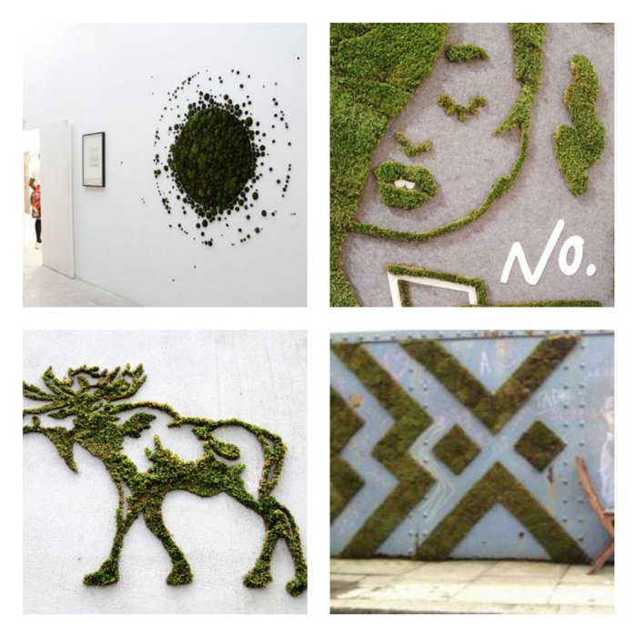 Moos Graffiti streetart künstler ornament collage 