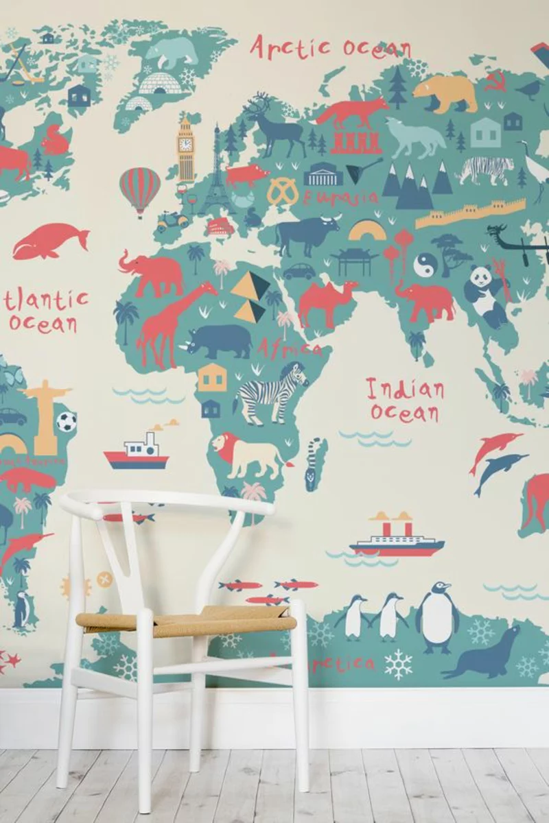 Mustertapeten Tapeten für Kinderzimmer Weltparte