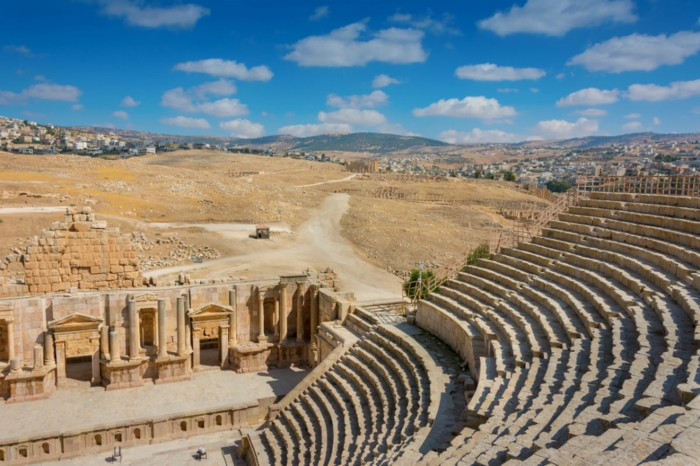 Petra Jordanien Hauptstadt Gerasa ovales forum römisch 2