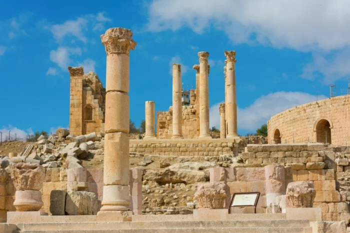 Petra Jordanien Hauptstadt Jordanien Gerasa ovales forum römisch 5