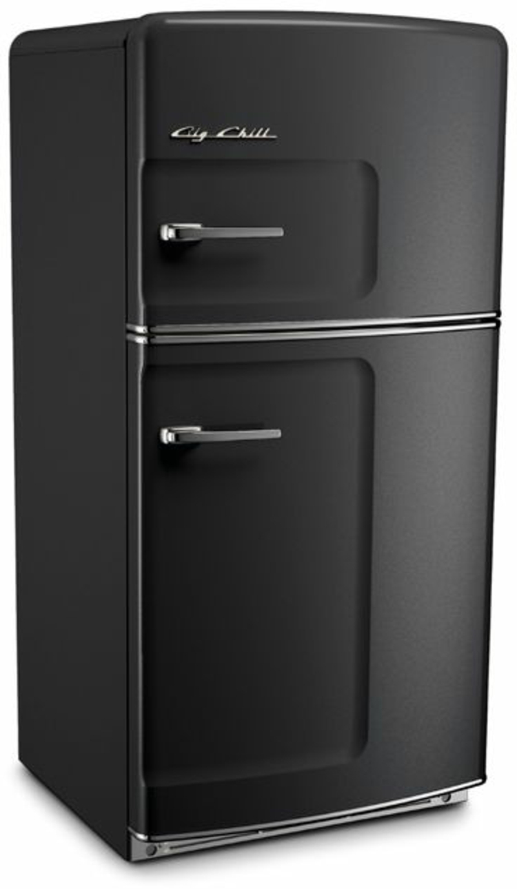 Retro Kühlschränke schwarz Küchengestaltung Ideen