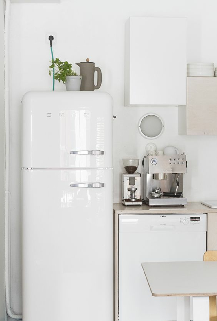 Smeg Retro Kühlschränke weiß Küchengestaltung Ideen