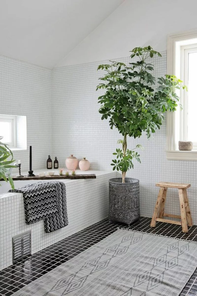 Wohnung skandinavisch einrichten Badezimmer dekorieren