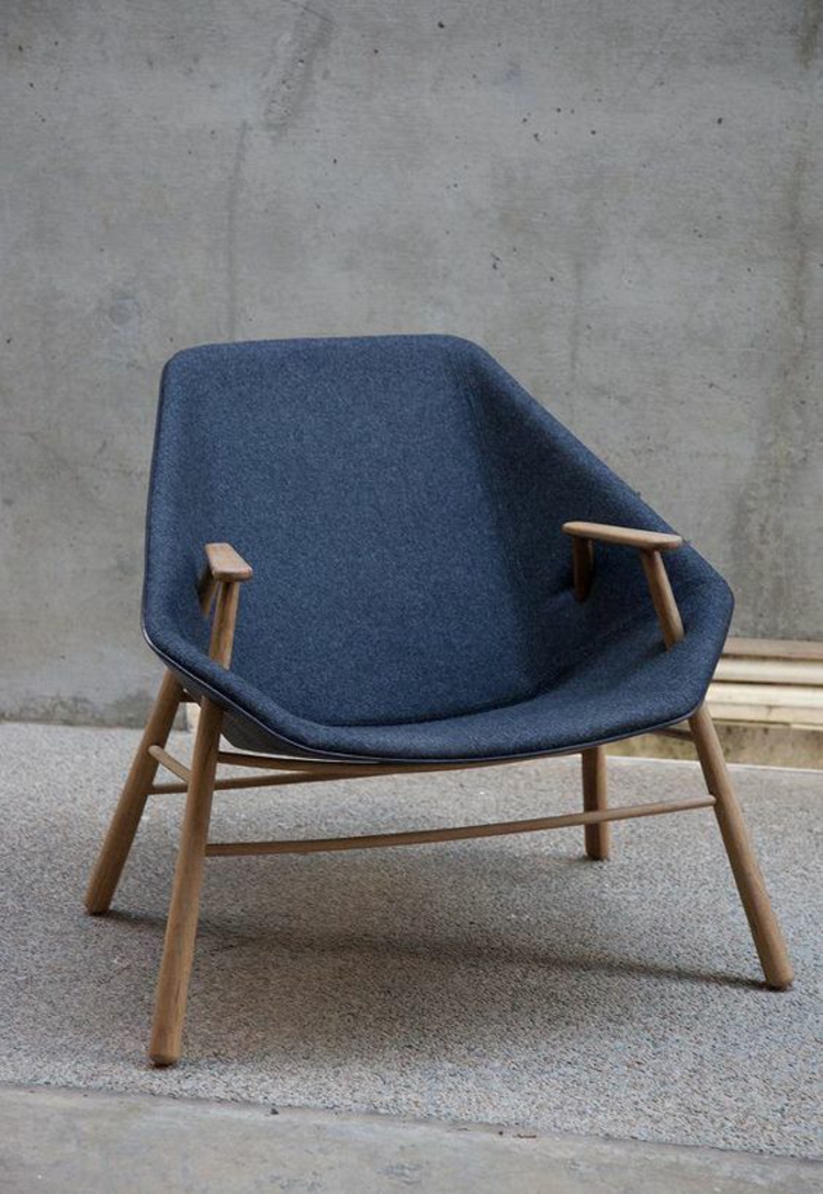 Wohnzimmerstühle ergonomischees Design Stühle Designer Sessel blau