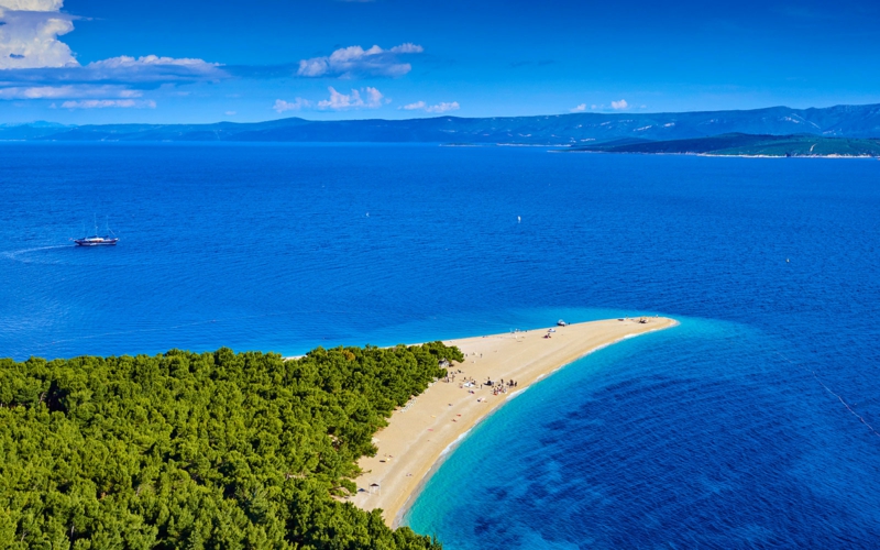 Zlatni Rat Beach Brac Island Croatia die schönsten Strände der Welt