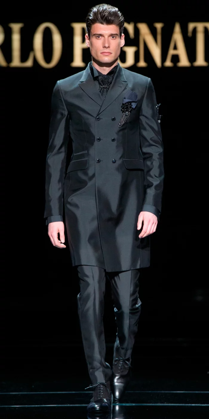 bräutigam mode schwarz haute couture kollektion 2016 carlo pignatelli