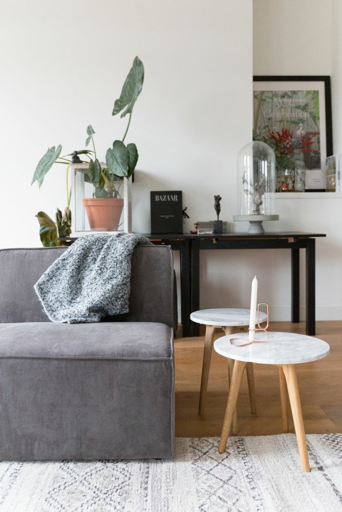 deko tipps wohnzimmer dekorieren skandinavische möbel heller teppich