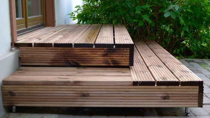 Gartentreppe neu aus Holz 