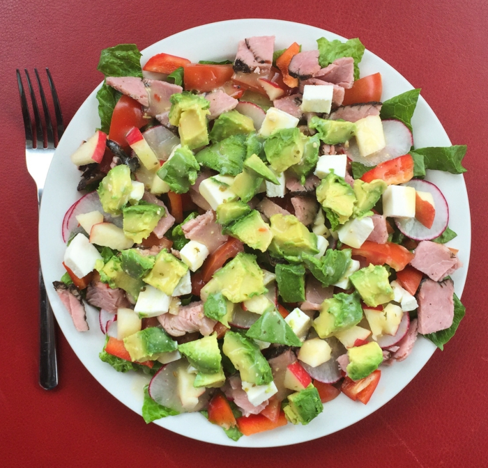 gesundes essen salat fleisch leichte rezepte