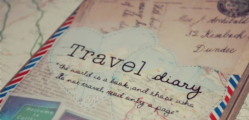 günstige Europareisen Tagebuch führen Erinnerungsstücke sammeln