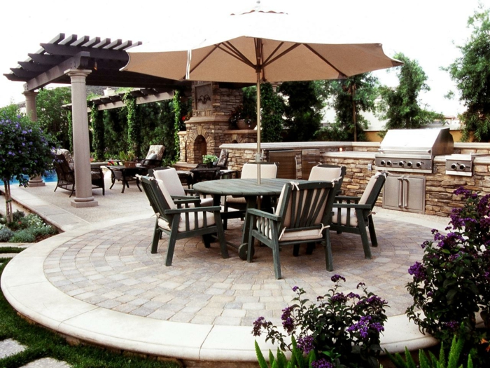 Küchenschränke Materialien für Outdoor Küchen