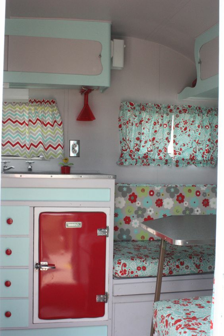 mini Kühlschrank retro rot Küchenideen Küchengeräte