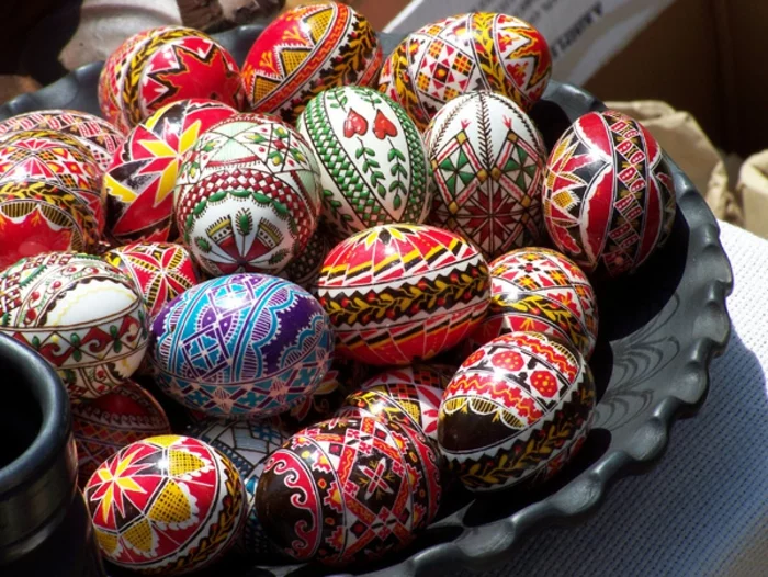 ostereier dekorieren sorbische eier osterdeko traditional
