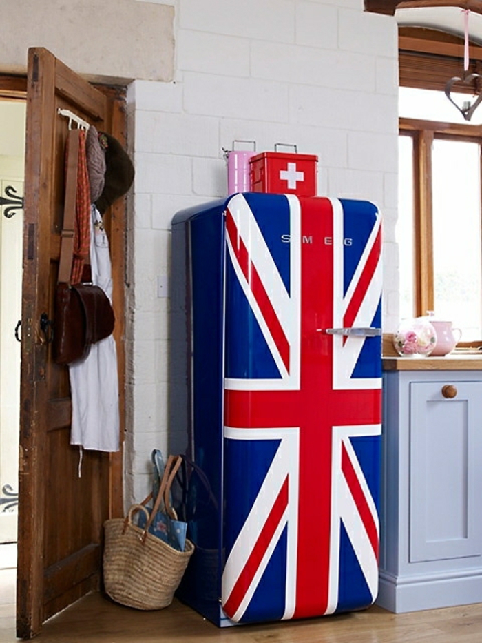 retro kühlschrank brittische flagge unionjack smeg