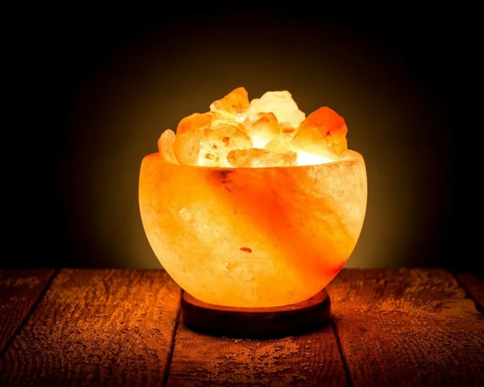 salzkristalllampe himalaya salz schale leuchte gesunde wirkung