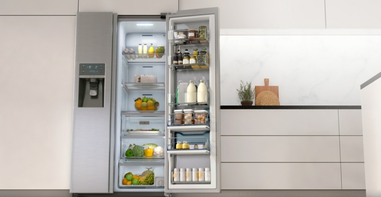 side by side Kühlschrank amerikanische Kühlschränke Küchenschränke weiß