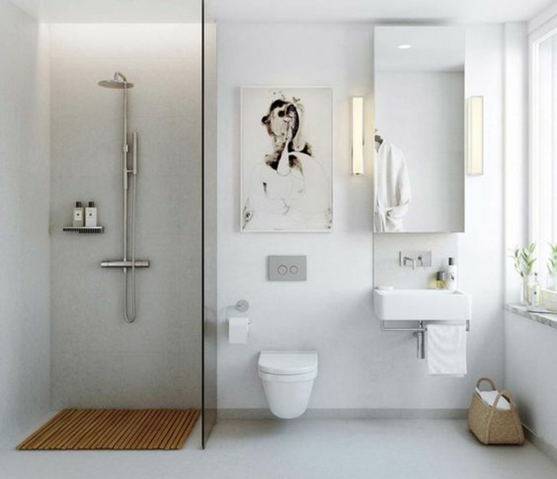 skandinavisch wohnen Einrichtungsbeispiele Badezimmer Badmöbel