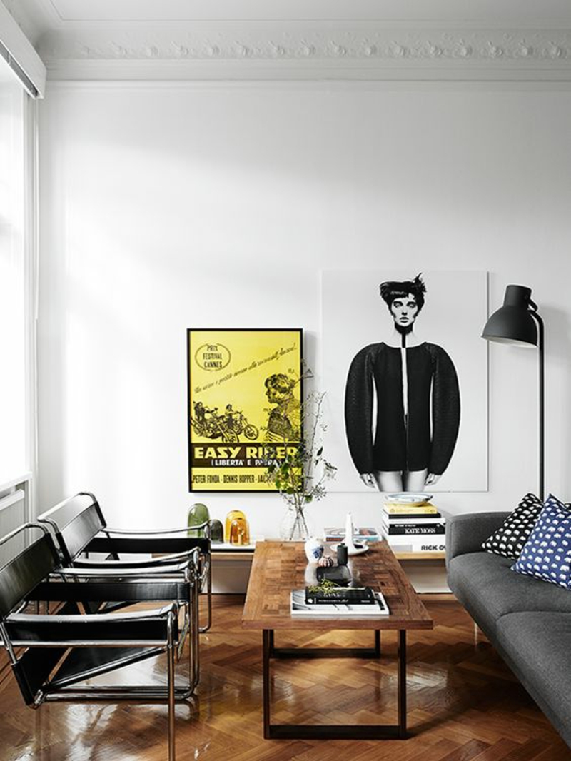 skandinavisch wohnen Möbeldesign minimalistisch klar skandinavische Lampen