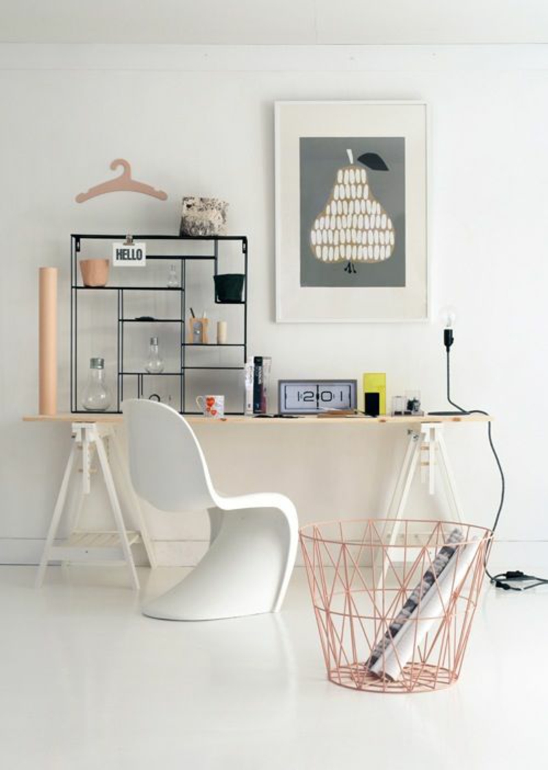 skandinavisches Design Einrichtungsbeispiele Home Office einrichten