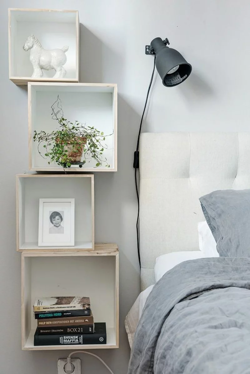 skandinavisches Design Schlafzimmer Möbel Regale Nachttisch