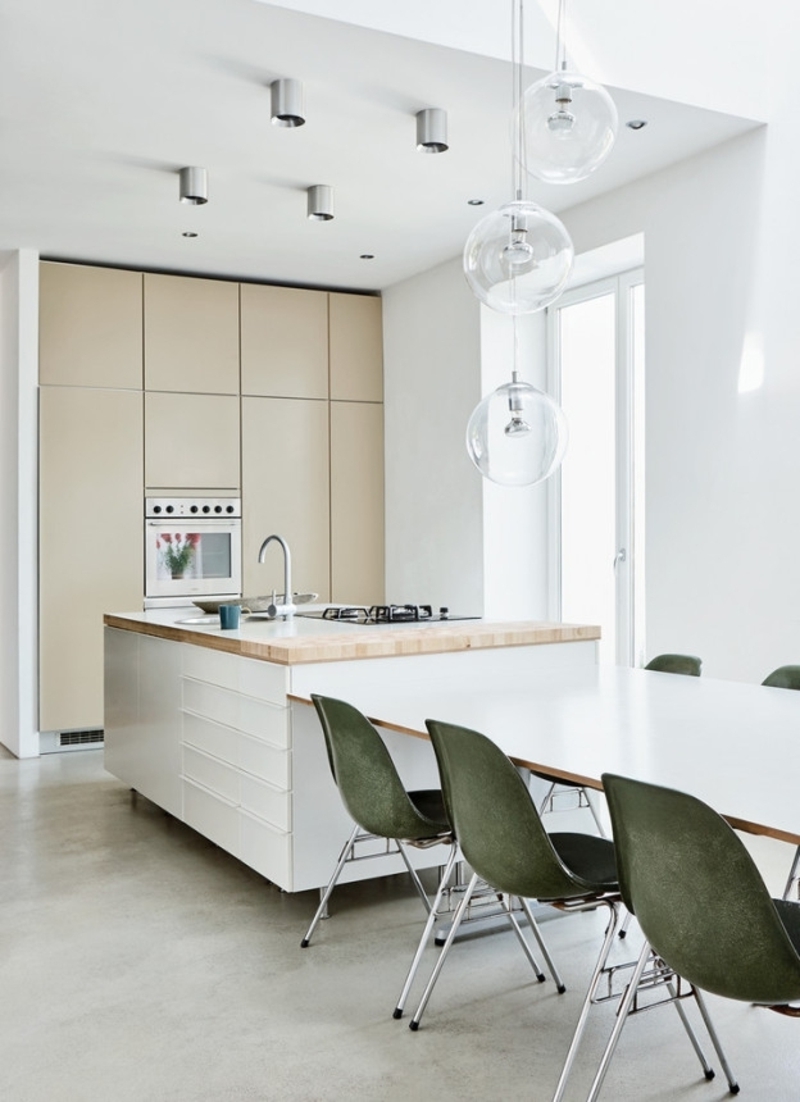 skandinavisches Design minimalistische Küche essbereich weiß