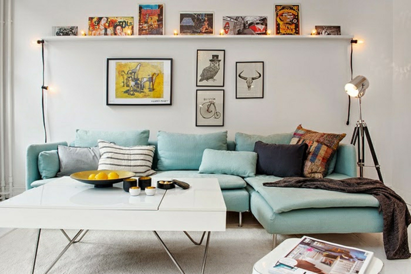 sofa kaufen skandinavisches sofa hellgrün wohnzimmer