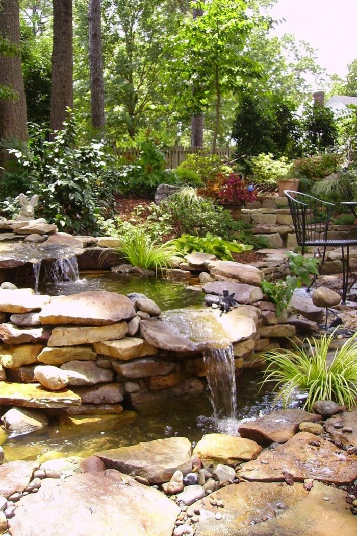 Wasserfall im Garten selber bauen - 99 Ideen, wie Sie die Harmonie der