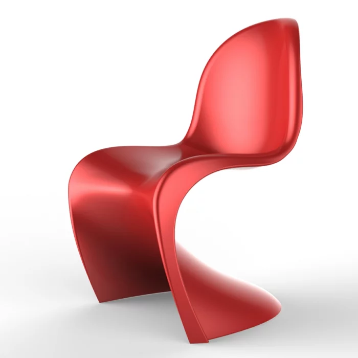 sitzmöbel panton chair rot plastik