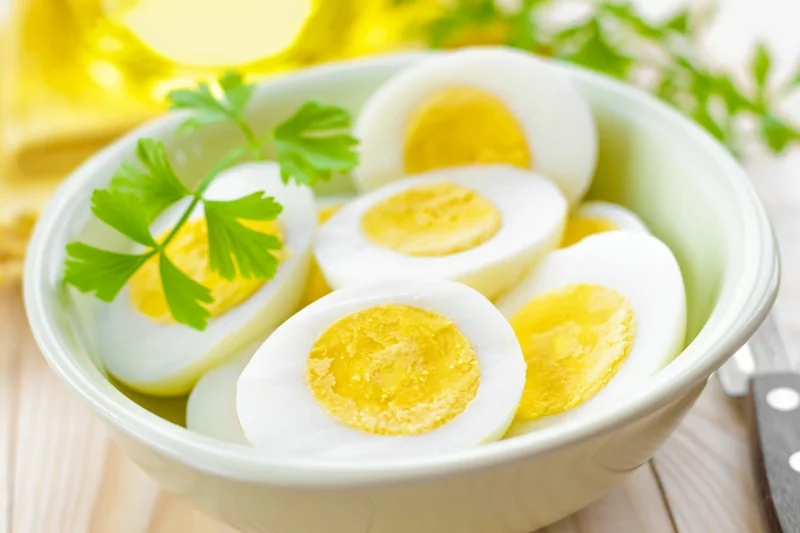 Eier Ersatz Vegan oder Allergie gekochte Eier