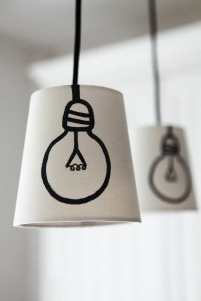 Lampen selber machen DIY Lampen Lampenschirm basteln Ideen