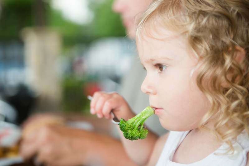 gesunde Ernährung für Kinder Brokkoli frisches Gemüse