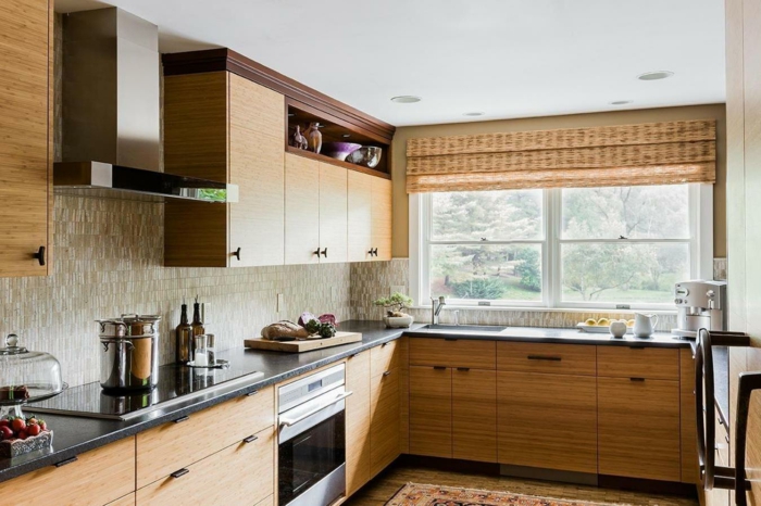 küchengestaltung küche richtig einrichten helle hölzer küchenschränke kücheneinrichtung naturmaterialien
