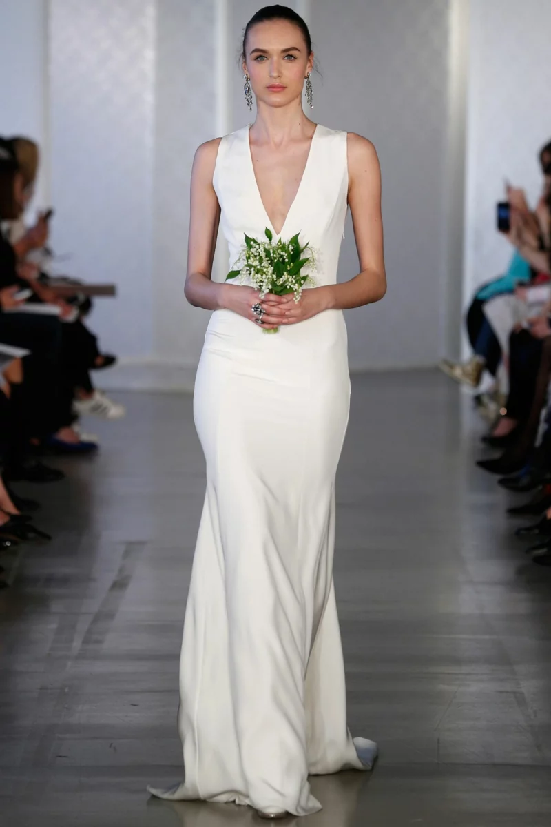 moderne Brautkleider Oscar de la Renta Hochzeitskleider lang