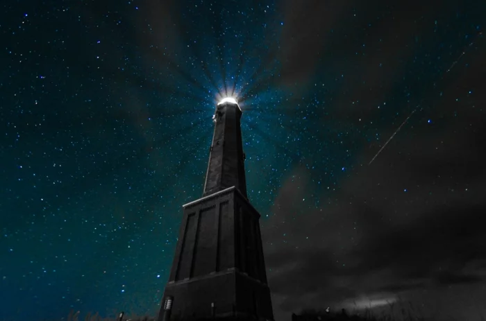 norderney nordesee ostfriesische insel weiße düne leuchtturm nachts