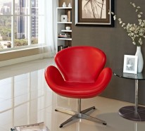 Roter Sessel – 30 faszinierende Designs, welche jedes Zimmer auffallen lassen