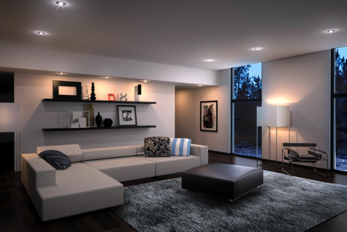 Wohnzimmer modern einrichten - 59 Beispiele für modernes Innendesign
