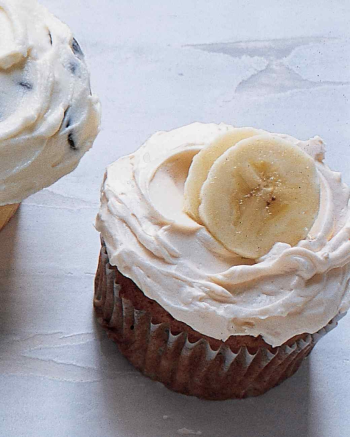 Cupcakes Topping Rezept Törtchen backen mit Banane