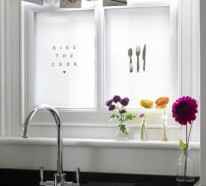 Fensterdeko für die Küche – 26 Fensterbank Deko Ideen