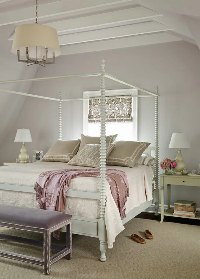 Schlafzimmer Ideen im viktorianischen Stil Himmelbett