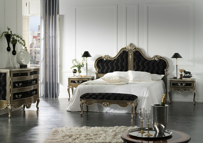 Schlafzimmer einrichten Einrichtungsbeispiele im viktorianischen Stil klassische Möbel