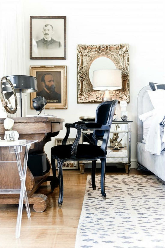 Schlafzimmer einrichten Einrichtungsideen im viktorianischen Stil antike Möbel