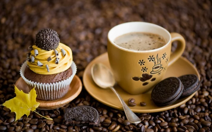cupcake deco ideen kaffee espresso oreo muffins