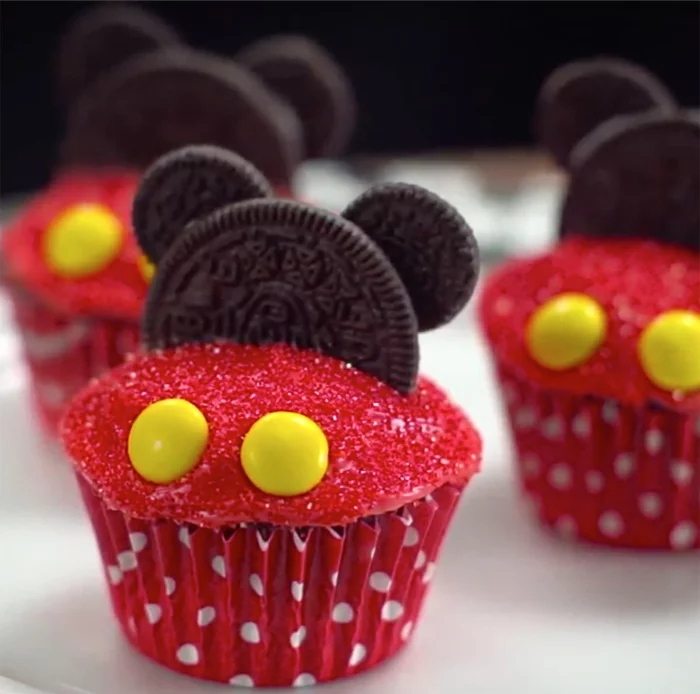 Cupcake Deko muffins oreo mickey mouse disney design